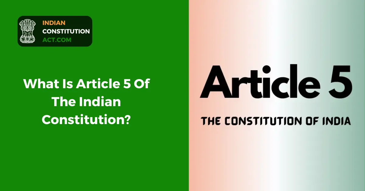 article 5 of indian constitution in tamil